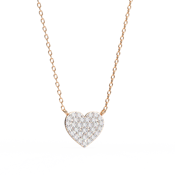 Natural Diamond Enchanted Heart Pendant