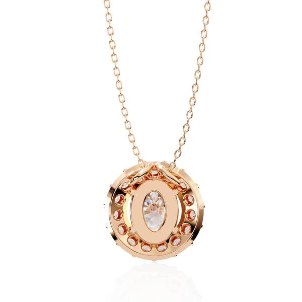 Natural Diamond Lumineux Oval Pendant
