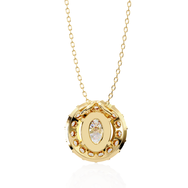 Natural Diamond Lumineux Oval Pendant