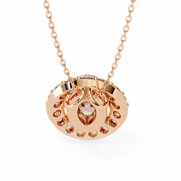 Natural Diamond Lumineux Oval Pendant