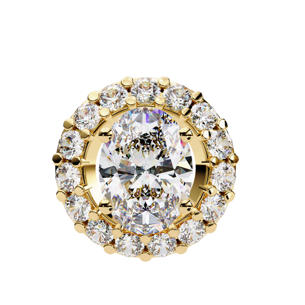 Natural Diamond Lumineux Oval Pendant