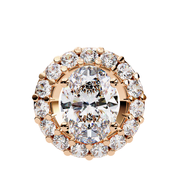 Natural Diamond Lumineux Oval Pendant
