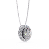 Natural Diamond Lumineux Oval Pendant
