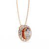 Natural Diamond Lumineux Oval Pendant