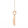 Natural Diamond Empire Halo Pendant