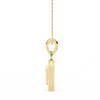 Natural Diamond Empire Halo Pendant