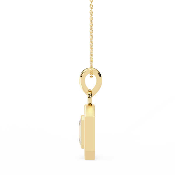 Natural Diamond Empire Halo Pendant