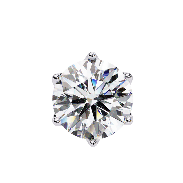 Brilliant Round Cut Natural Diamond Stud Earrings