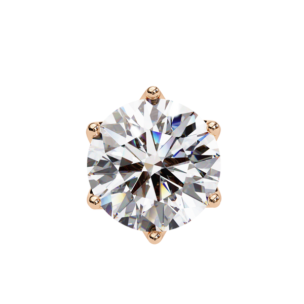 Brilliant Round Cut Natural Diamond Stud Earrings