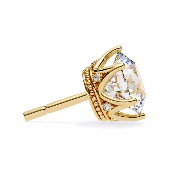 Brilliant Round Cut Natural Diamond Stud Earrings
