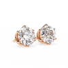 Brilliant Round Cut Natural Diamond Stud Earrings