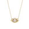Marquise-Cut Evil Eye Natural Diamond Pendant