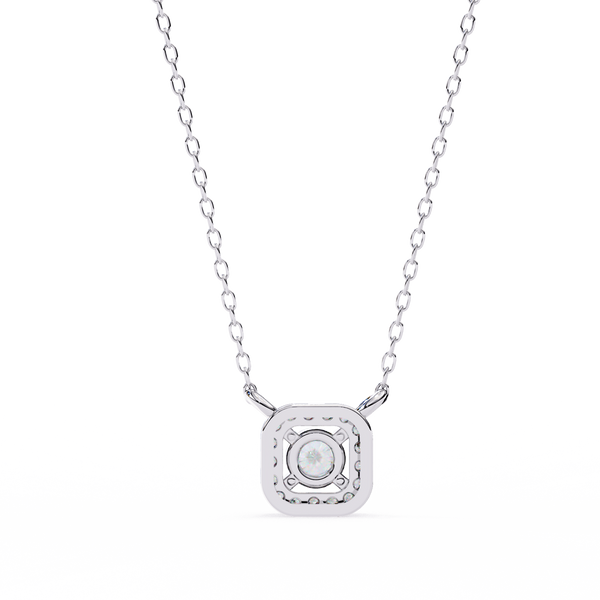 Natural Diamond Halo Luxe Pendant