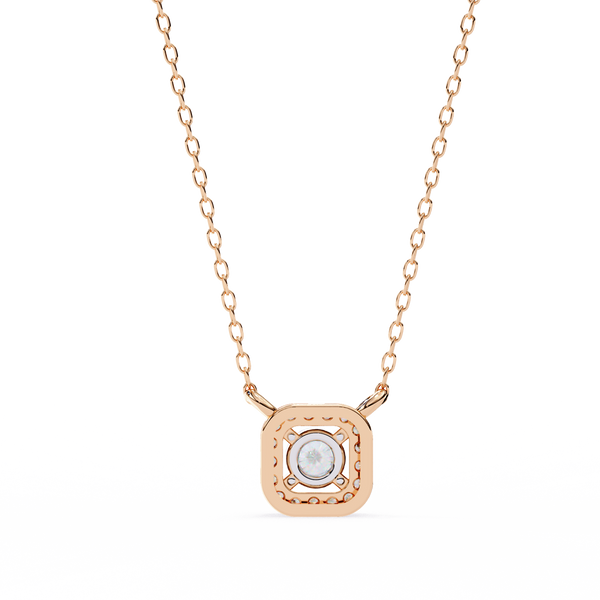 Natural Diamond Halo Luxe Pendant