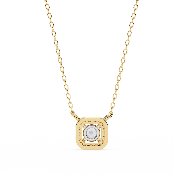 Natural Diamond Halo Luxe Pendant