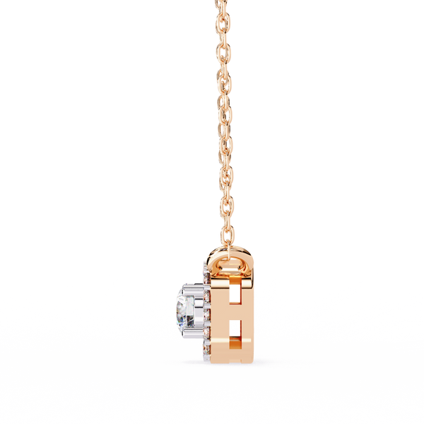 Natural Diamond Halo Luxe Pendant