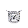 Natural Diamond Halo Luxe Pendant