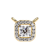 Natural Diamond Halo Luxe Pendant