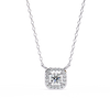 Natural Diamond Halo Luxe Pendant