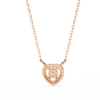 Natural Diamond Eternal Heart Halo Pendant
