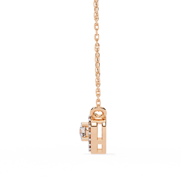 Natural Diamond Eternal Heart Halo Pendant