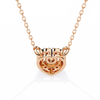 Natural Diamond Eternal Heart Halo Pendant