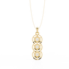 Three Round shape Diamond Pendant