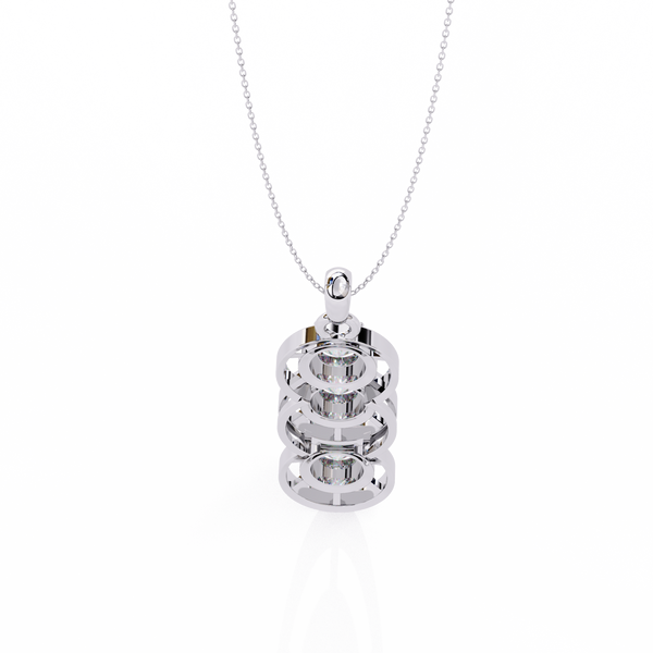 Three Round shape Diamond Pendant