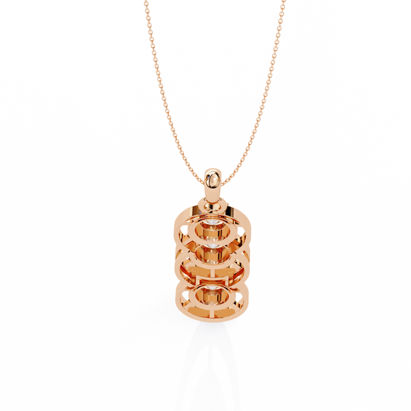 Three Round shape Diamond Pendant