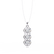 White Gold Triple Round Brilliant Diamond Drop Pendant