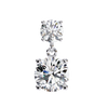 Classic Two-Stone Diamond Drop Earrings