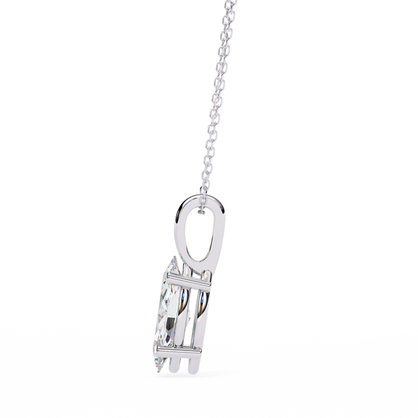 Graceful Marquise Diamond Solitaire Pendant