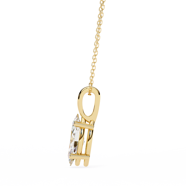 Graceful Marquise Diamond Solitaire Pendant