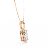 Graceful Marquise Diamond Solitaire Pendant