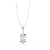 Graceful Marquise Diamond Solitaire Pendant