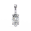 Graceful Marquise Diamond Solitaire Pendant