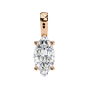 Graceful Marquise Diamond Solitaire Pendant