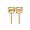 Emerald Cut Diamond Stud Earrings