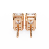 Emerald Cut Diamond Stud Earrings