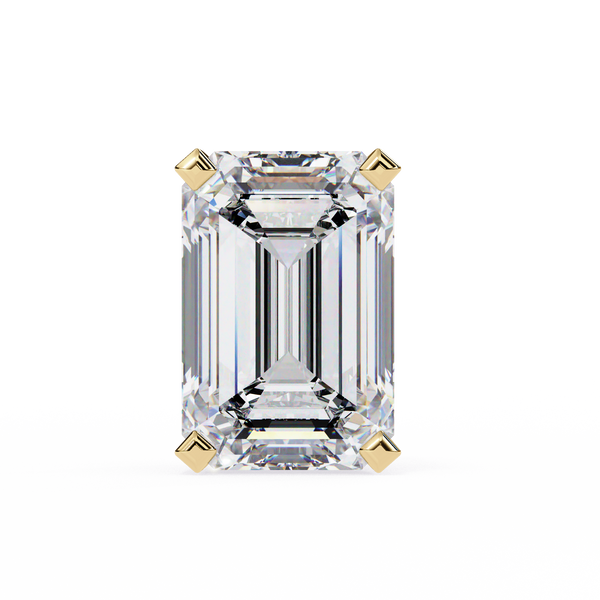 Emerald Cut Diamond Stud Earrings