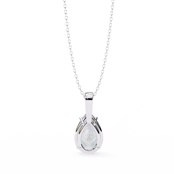 Pear Cut Diamond Solitaire Pendant
