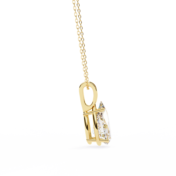 Pear Cut Diamond Solitaire Pendant