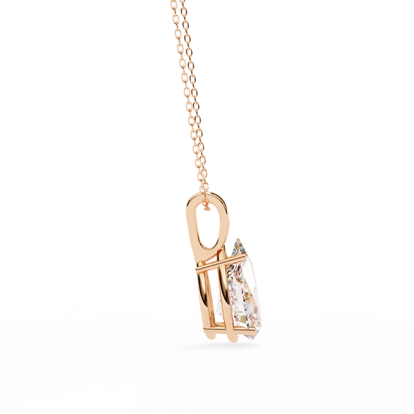 Pear Cut Diamond Solitaire Pendant
