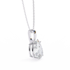 Pear Cut Diamond Solitaire Pendant