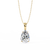 Pear Cut Diamond Solitaire Pendant