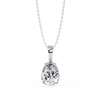 Pear Cut Diamond Solitaire Pendant
