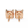 Cushion-Cut Natural Diamond Stud Earrings