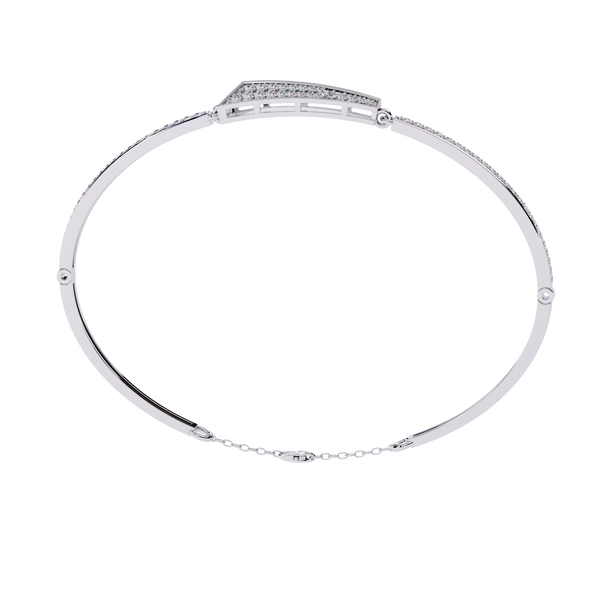 White Gold Pavé Arrowhead Diamond Bracelet