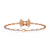 Rose Gold Stella Princess Star Diamond Bracelet