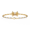 Yellow Gold Stella Princess Star Diamond Bracelet